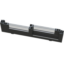 Profilquerschnitt eines Fensters mit Doppelverglasung