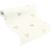 Tapetenrolle mit Herzmuster