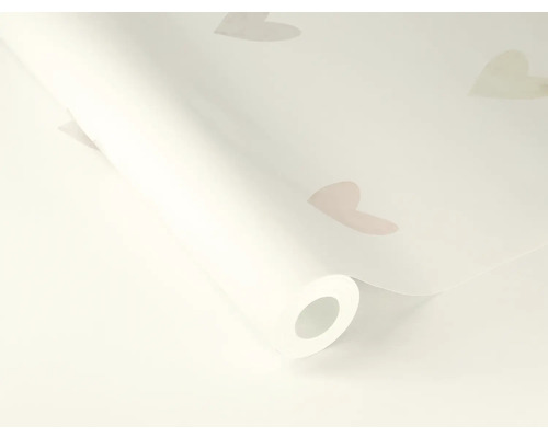Tapetenrolle mit Herzmotiven
