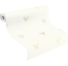 Tapetenrolle mit Herzmuster