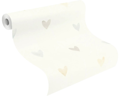 Tapetenrolle mit Herzmuster