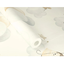 Tapetenrolle mit Wolken und Sternenmuster