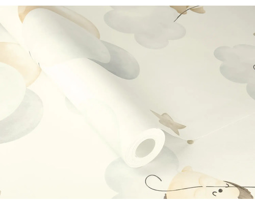Tapetenrolle mit Wolken und Sternenmuster