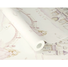 Tapetenrolle mit Prinzessinnen- und Schlossmotiv