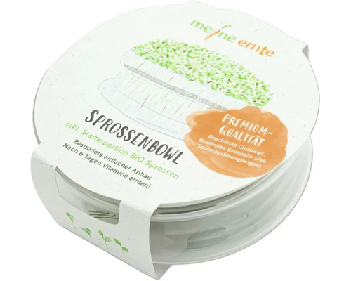 Sprossenbowl inklusive Starterportion Bio Sprossen für den einfachen Anbau