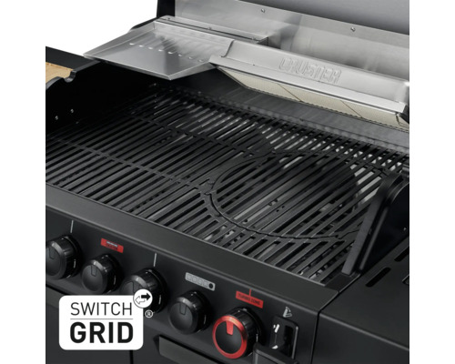 Grill mit Switch Grid System und Bedienknöpfen.