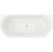 Freistehende Badewanne aus Sanitäracryl, ovale Form, Aufsicht