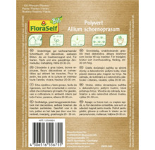 Verpackung Polyvert Allium schoenoprasum, Schnittlauch Saatgut von FloraSelf Bio