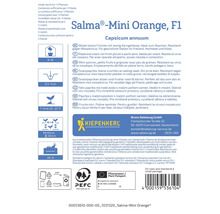 Verpackung für Salma Mini Orange F1 Paprika-Samen