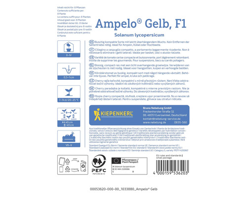 Informationen zu gelben Ampelo F1 Tomatenpflanzen