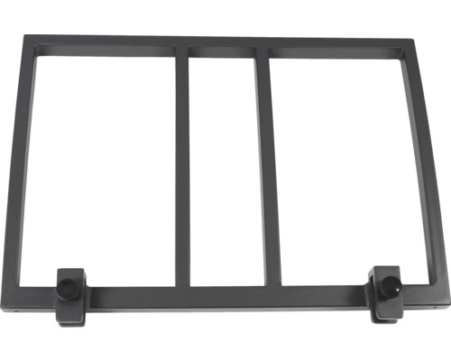 Metallrahmen mit drei Fächern