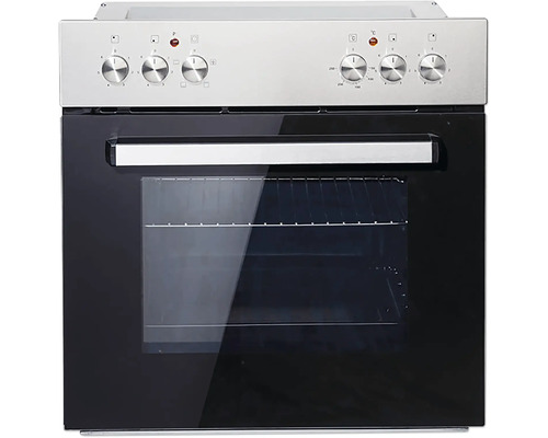 Backofen mit Bedienknöpfen und Glasfront