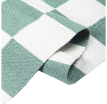 Quadratischer Teppich mit Schachbrettmuster