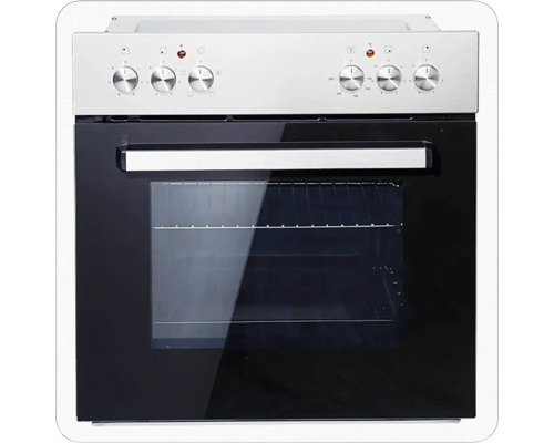 Elektro-Einbaubackofen mit Bedienelementen und Glastür