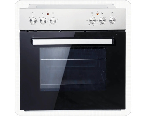 Backofen mit Bedienknöpfen und Glasfront