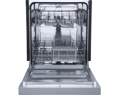 Geöffneter Geschirrspüler mit Geschirrkörben