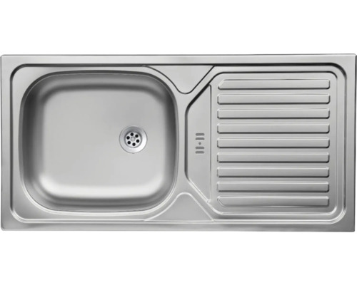 Edelstahlspüle mit Abtropffläche