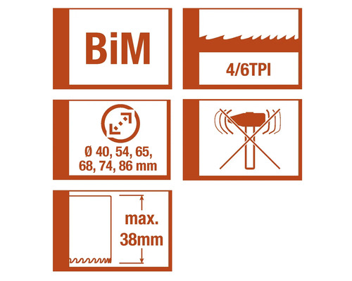 Informationen zum Bimetall Lochsägenblatt