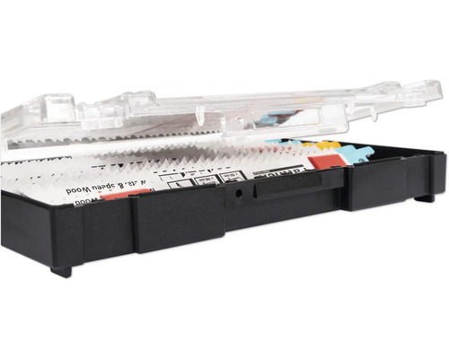 Stichsägeblatt Set in einem transparenten Kunststoffkoffer