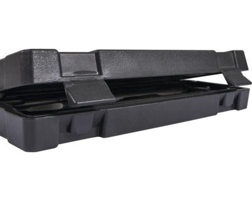 Geöffneter Werkzeugkoffer aus Kunststoff