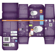 Verpackung eines Osram Smart Plus EU Zigbee Zwischensteckers mit Energiezähler