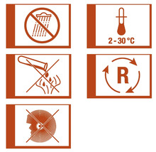 "Symbol: Nicht der Kanalisation zuführen