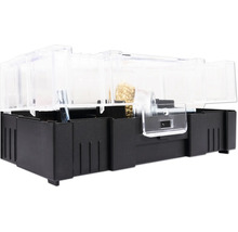 Bürsten-Set in schwarzer Aufbewahrungsbox mit transparentem Deckel