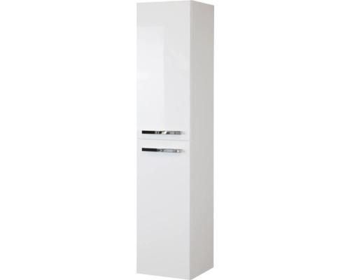 Hochschrank mit zwei Türen und Griffen