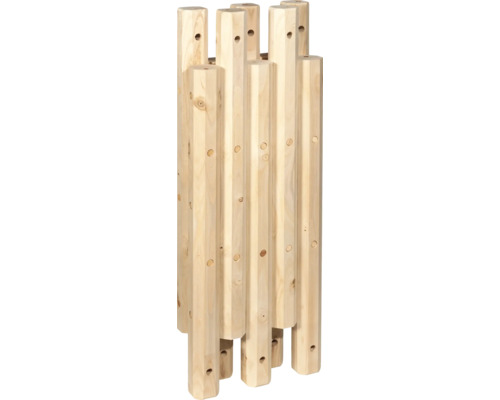 Holzspielgerät mit Stufenform und Löchern
