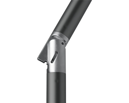 Detailansicht eines Sonnenschirmständers mit Neigungsfunktion