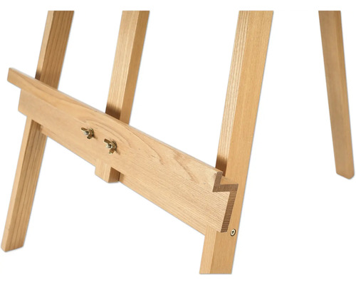 Detailansicht einer Staffelei aus Holz