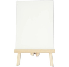 Leere Leinwand auf Holzstaffelei