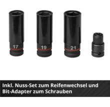 Reifenwechsel Nüsse Set mit Adapter