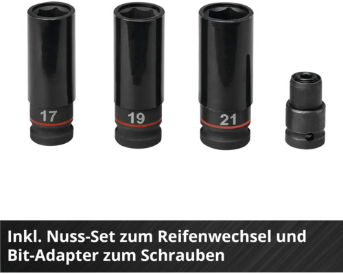 Reifenwechsel Nüsse Set mit Adapter