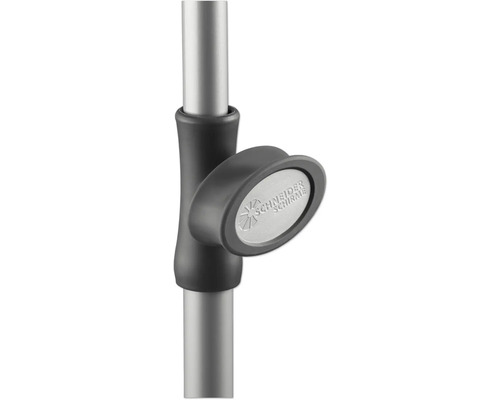 Schneider Schirme Logo am Sonnenschirm