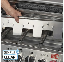 Edelstahl Grill mit einfacher Reinigung