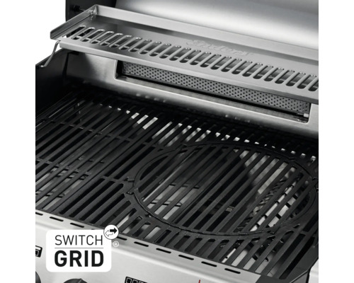 Grill mit Warmhalterost und Switch Grid Grillrost