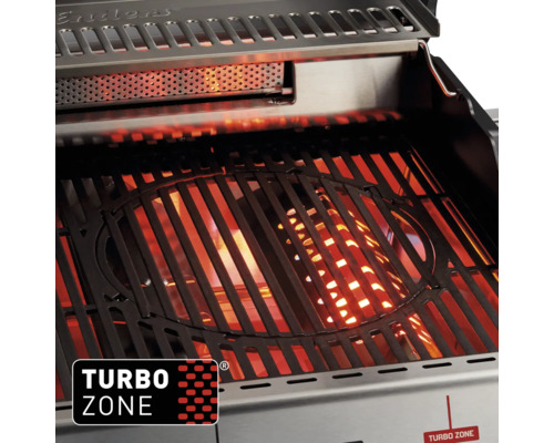 Innenansicht eines Enders Gasgrills mit Turbo Zone Funktion und Grillrost.