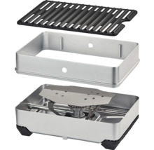 Tragbarer Gaskocher mit Grillrost und Rahmen