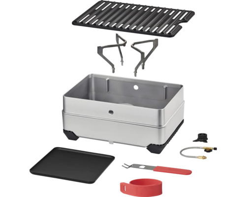 Tragbarer Gaskocher mit Zubehörteilen