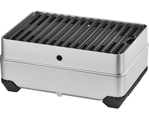 Tragbarer Holzkohlegrill aus Edelstahl mit Grillrost