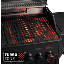 Enders Gasgrill mit Turbo Zone und Grillrost im Betrieb