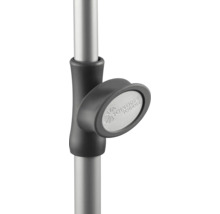 Schneider Schirme Logo an einem Sonnenschirmständer