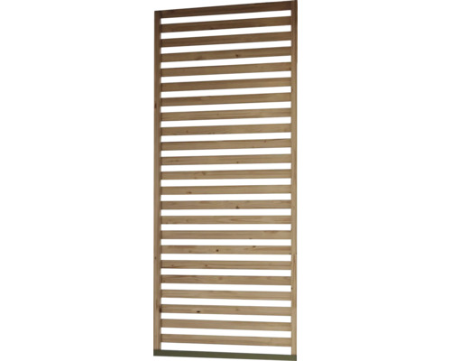 Holz Sichtschutzzaun mit horizontalen Latten