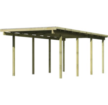 Holzunterstand mit Dach