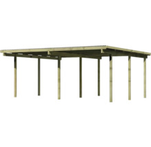 Carport aus Holz mit Dach