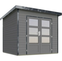 Gartenhaus aus Holz mit Doppeltür und Fenstern