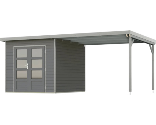 Gartenhaus mit integriertem Carport