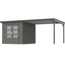 Gartenhaus mit Anbau für zusätzlichen Stauraum