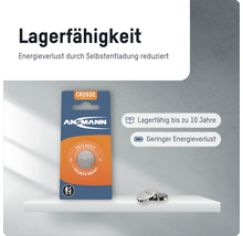 Ansmann CR2032 Lithium Batterie in Verpackung mit Produktdetails